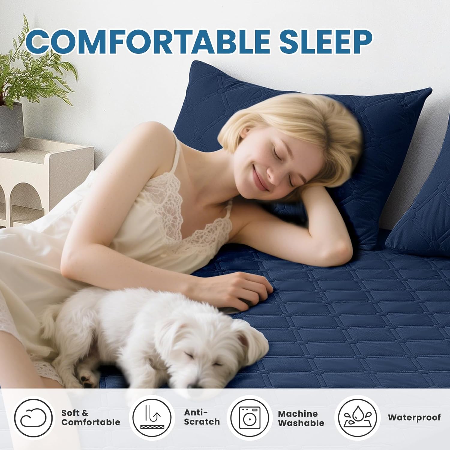 Thumbnail 6 de Ystyle protège-matelas imperméable 140x200 cm anti-acariens, lavable et élastique sur 4 côtés