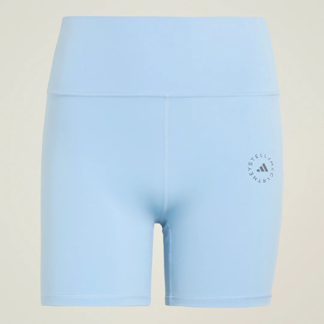 Detalle 2 de Mallas cortas adidas By Stella McCartney Yoga – color Azul