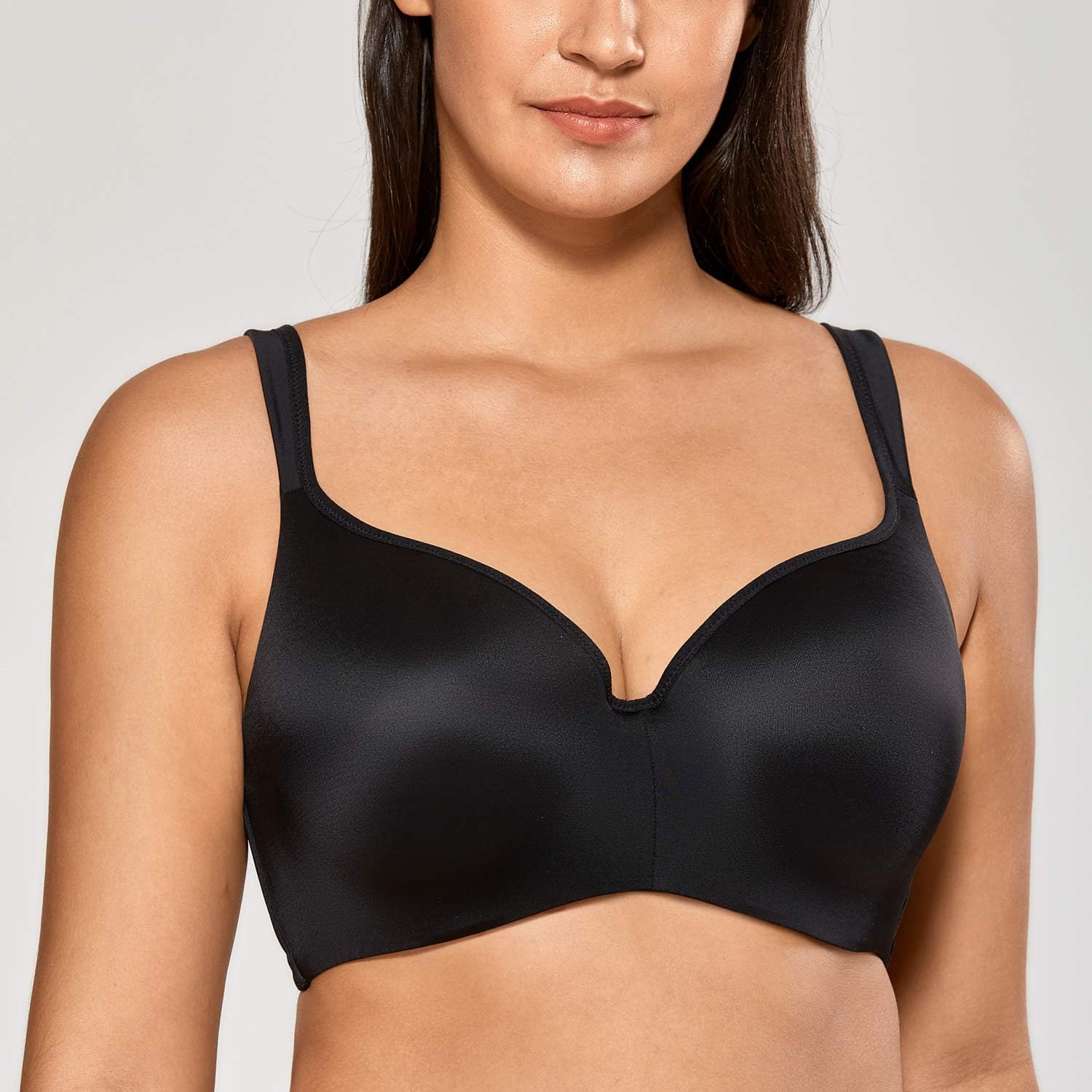 Detalle 2 de DELIMIRA Damen T-Shirt BH mit Bügel, nahtlos & gepolstert (große Größen)