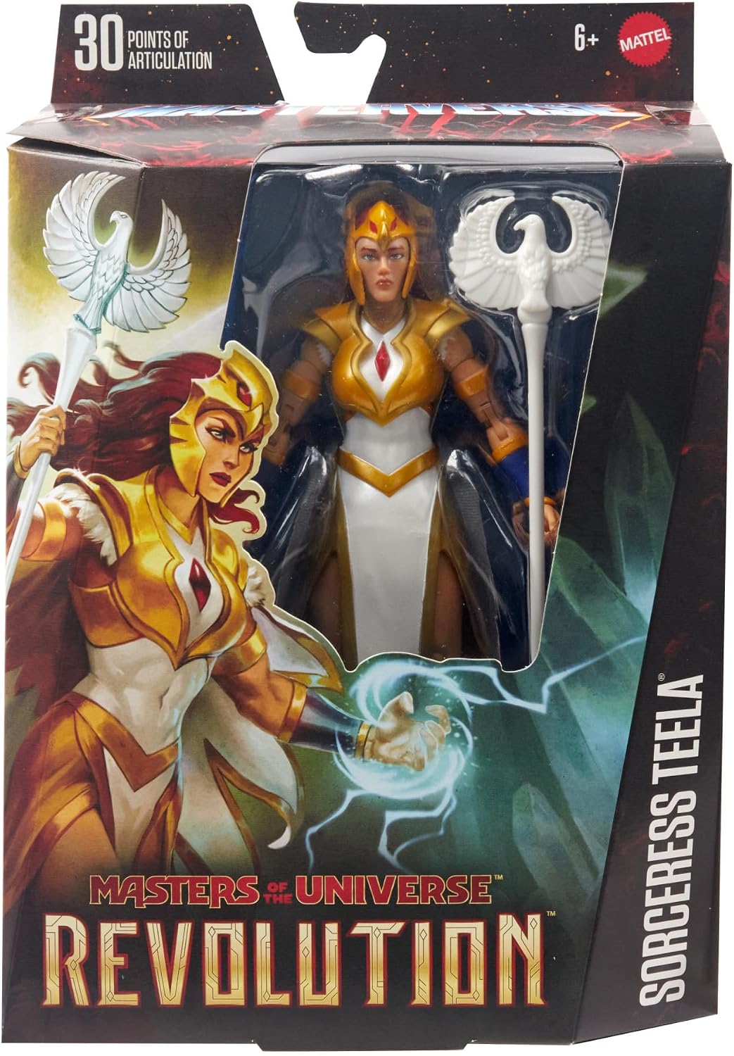 Detalle 2 de Masters of the Universe MOTU Revolution Sorceress Figura con accesorios 🧙