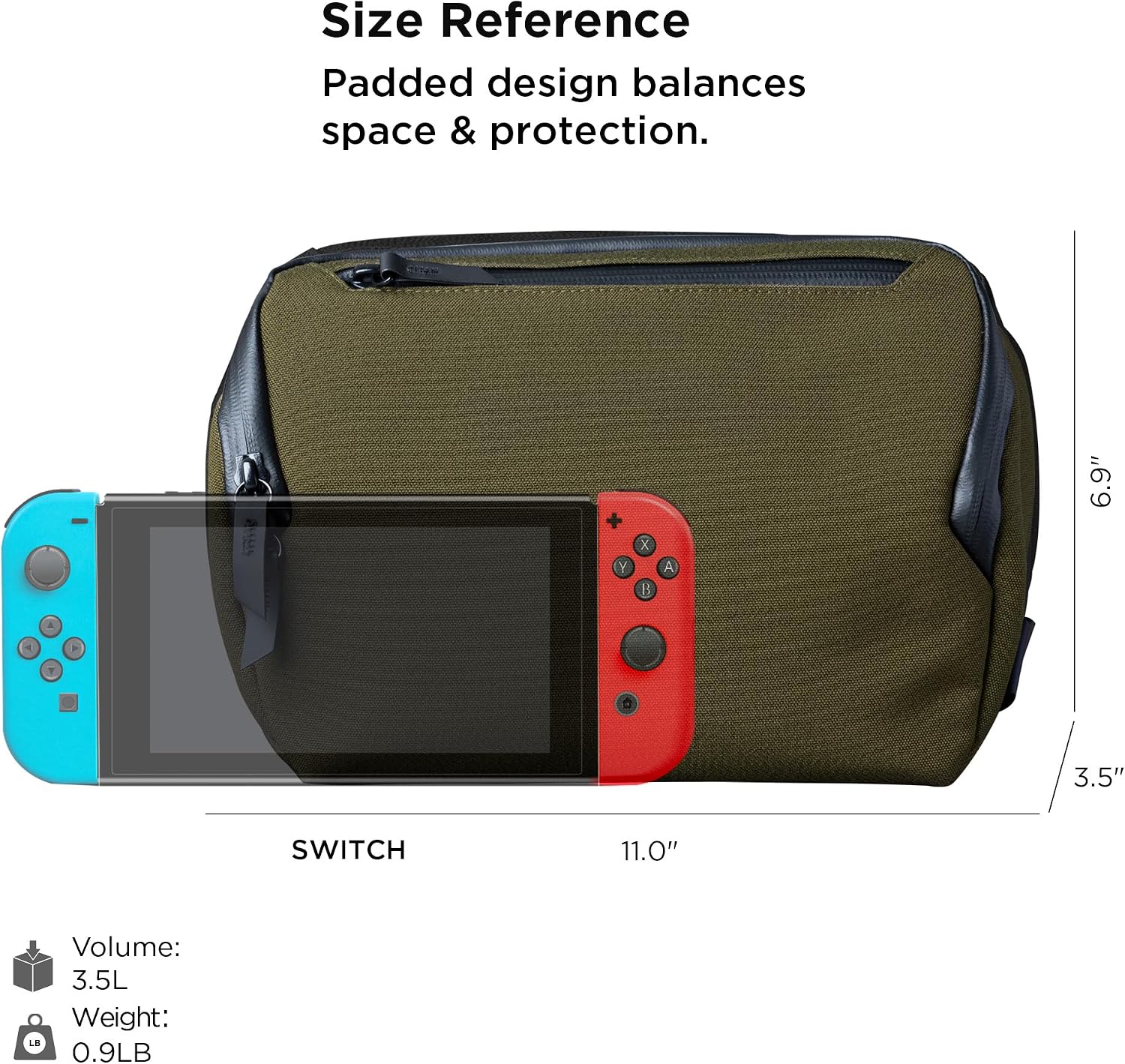 Detalle de ALPAKA Tech Organizer – 3,5 L, Sac Bandoulière EDC avec housse tablette et organisation modulable