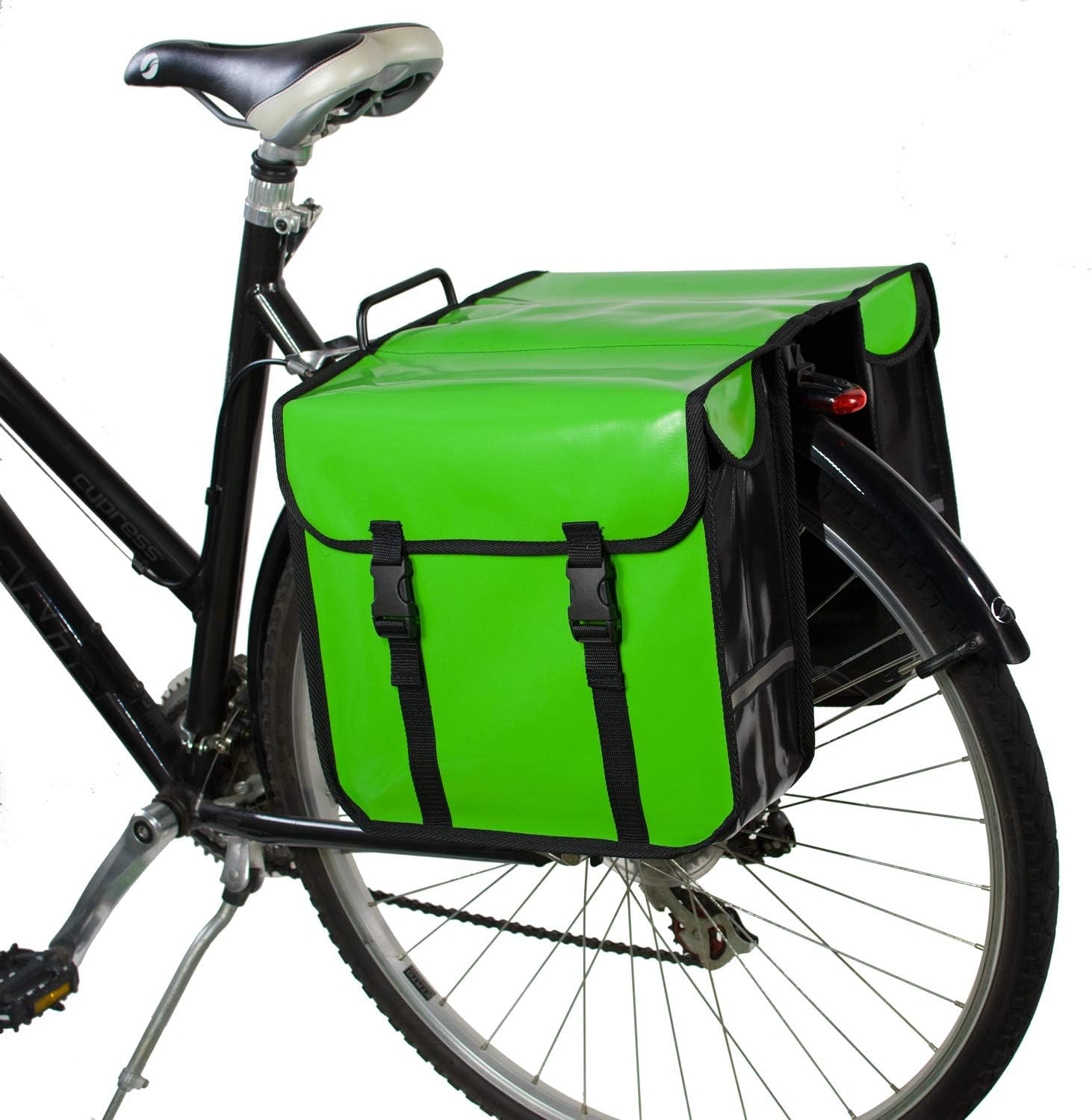 Thumbnail 6 de BikyBag Classic CW Waterproof Bicycle Double Pannier Bag (Code Red) – 26L, Strap-Mount, Rear Rack Gear for Commuting and Touring