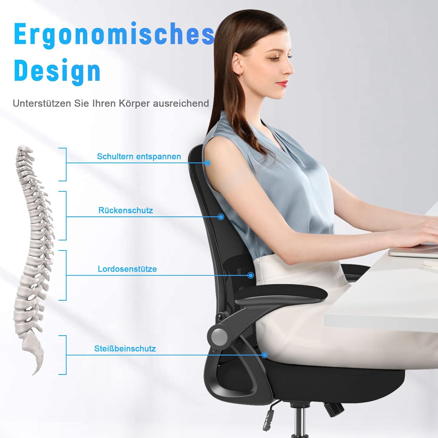 Thumbnail 2 de naspaluro Bürostuhl ergonomisch Drehstuhl