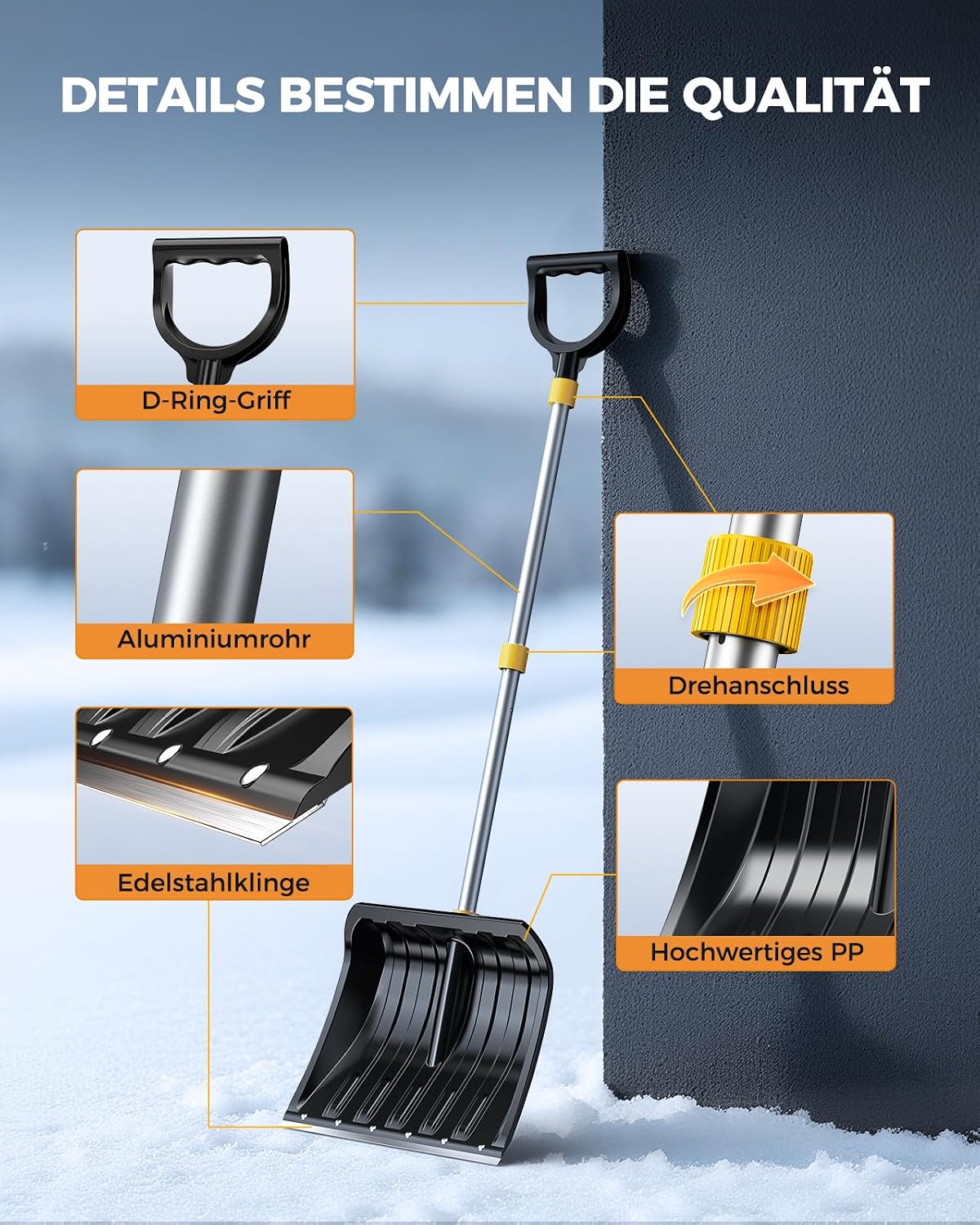 Detalle 2 de GroĂźe Schneeschaufel 1400 mm đź›