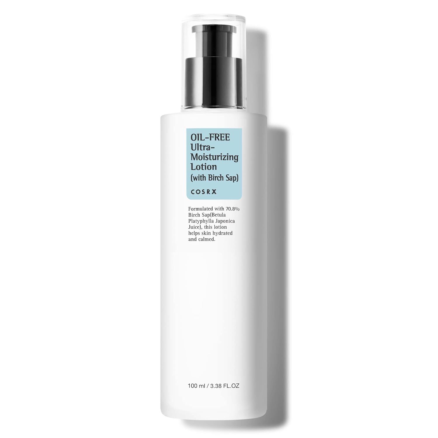 Detalle de COSRX Ölfreie Ultra Moisturizing Lotion mit Birkenwasser – 100 ml, hypoallergen, dermatologisch getestet, cruelty free