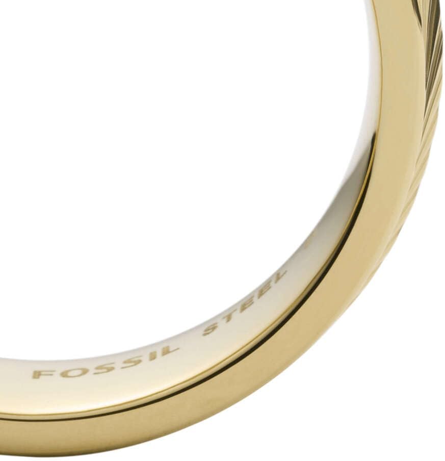 Thumbnail 5 de FOSSIL — Bagues en acier inoxydable doré pour femme, taille 17