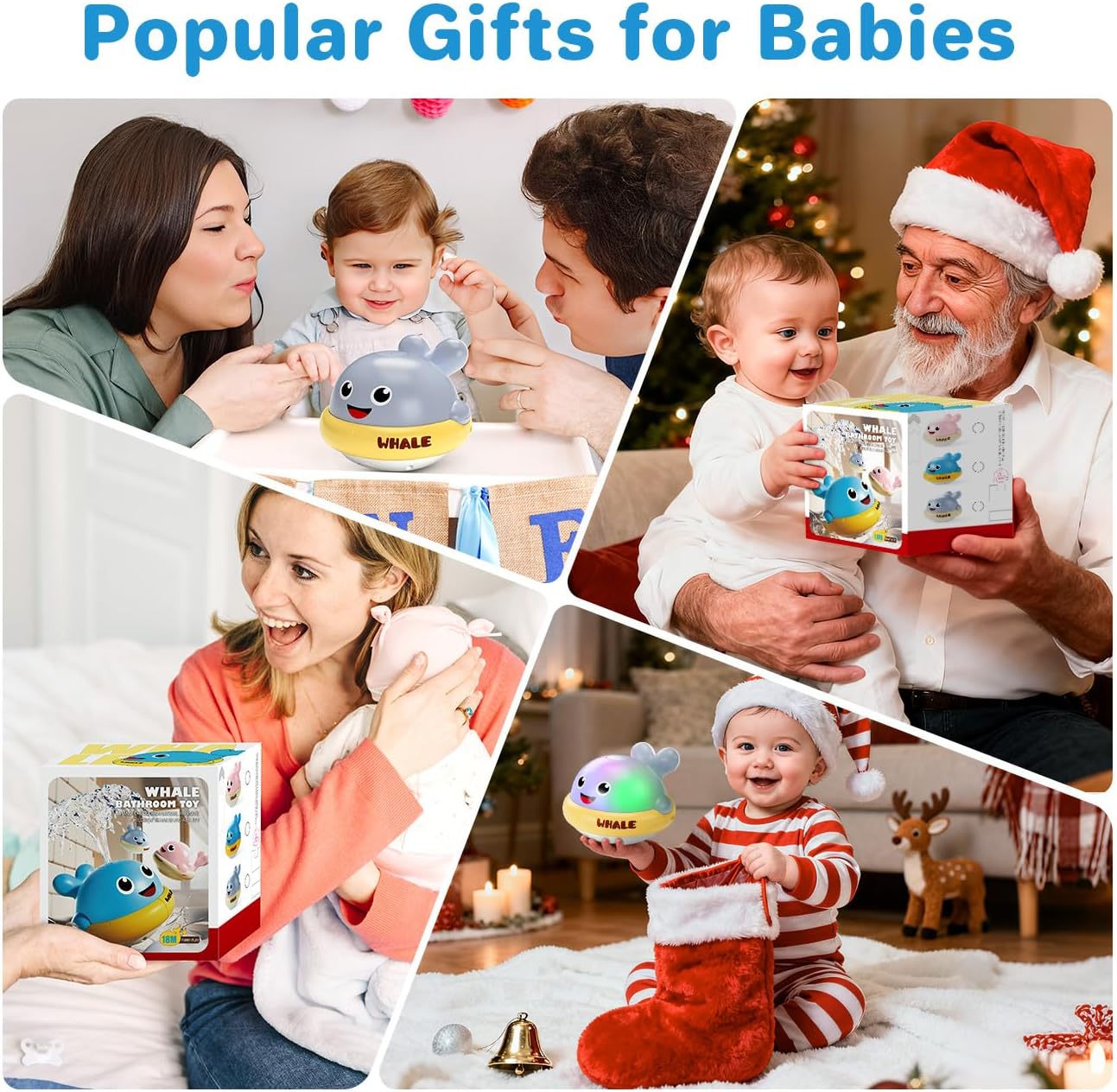 Thumbnail 6 de Baby Bath Toys Whale Sprinkler