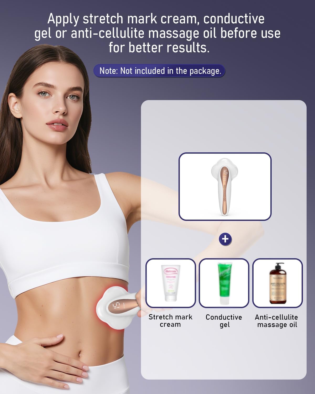 Thumbnail 6 de Wagxoey Cellulite Massagegerät – Lymphdrainage mit Heizfunktion, 15 Stufen, 3 Modi