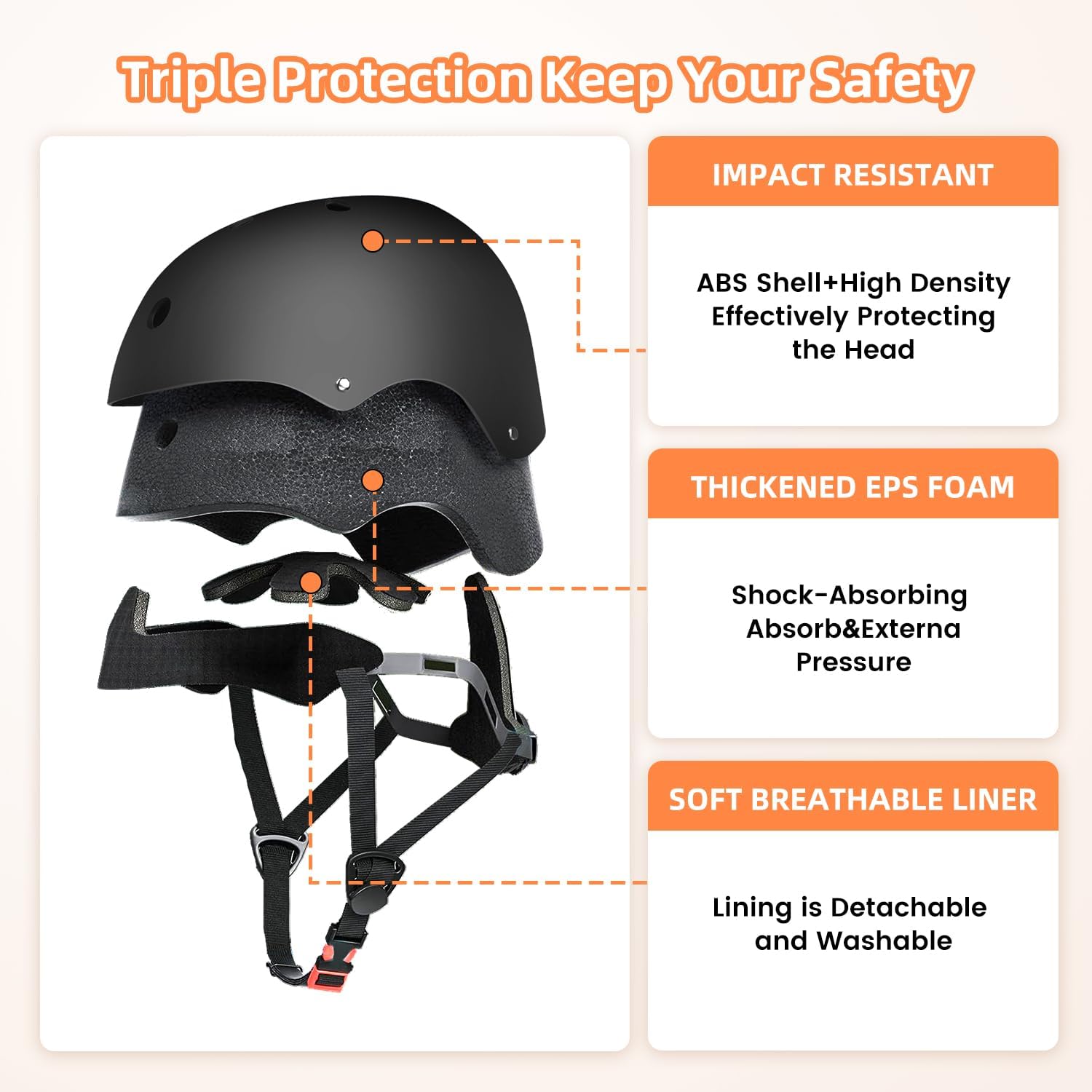 Thumbnail 2 de Wingbabe Kids Bike Helmet (43–51cm) – Adjustable Toddler Safety Helmet for Cycling, Skateboard & More (XS)