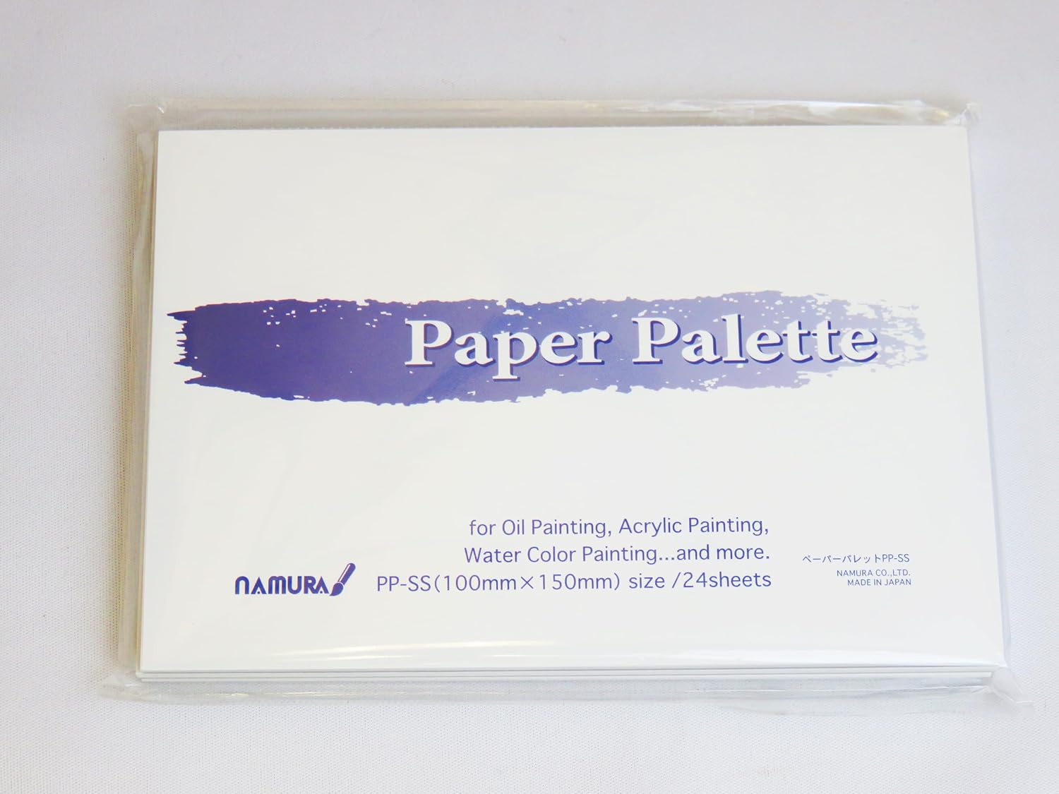 Detalle de 名村大成堂 PP-SS ペーパーパレット 150×100mm 24枚入り×3冊