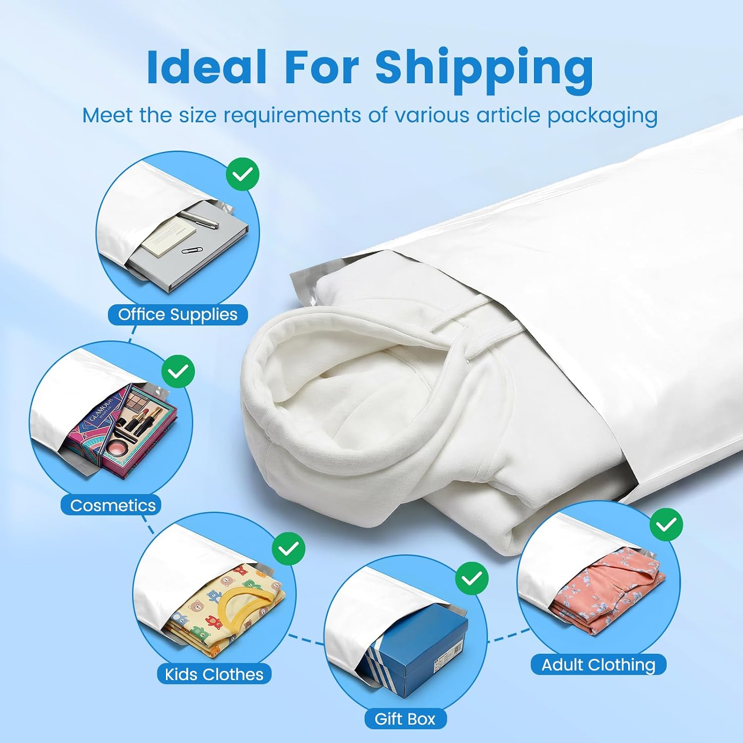 Thumbnail 4 de METRONIC 14.5 x 19-Inch Poly Mailers, 400-Pack, Self-Seal and Water-Resistant