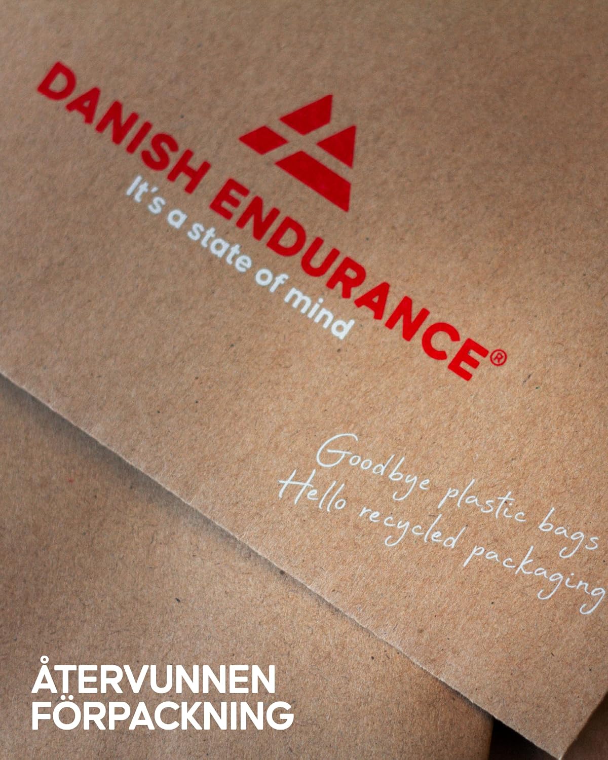 Detalle de DANISH ENDURANCE Merino Ull Löparstrumpor, vadderade knähöga, 2-pack