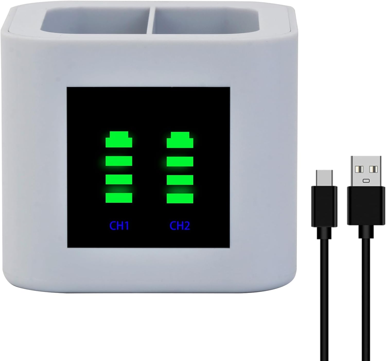 Thumbnail 3 de PowerTrust 2pcs Ring Doorbell Battery with LED Dual Charger Station review