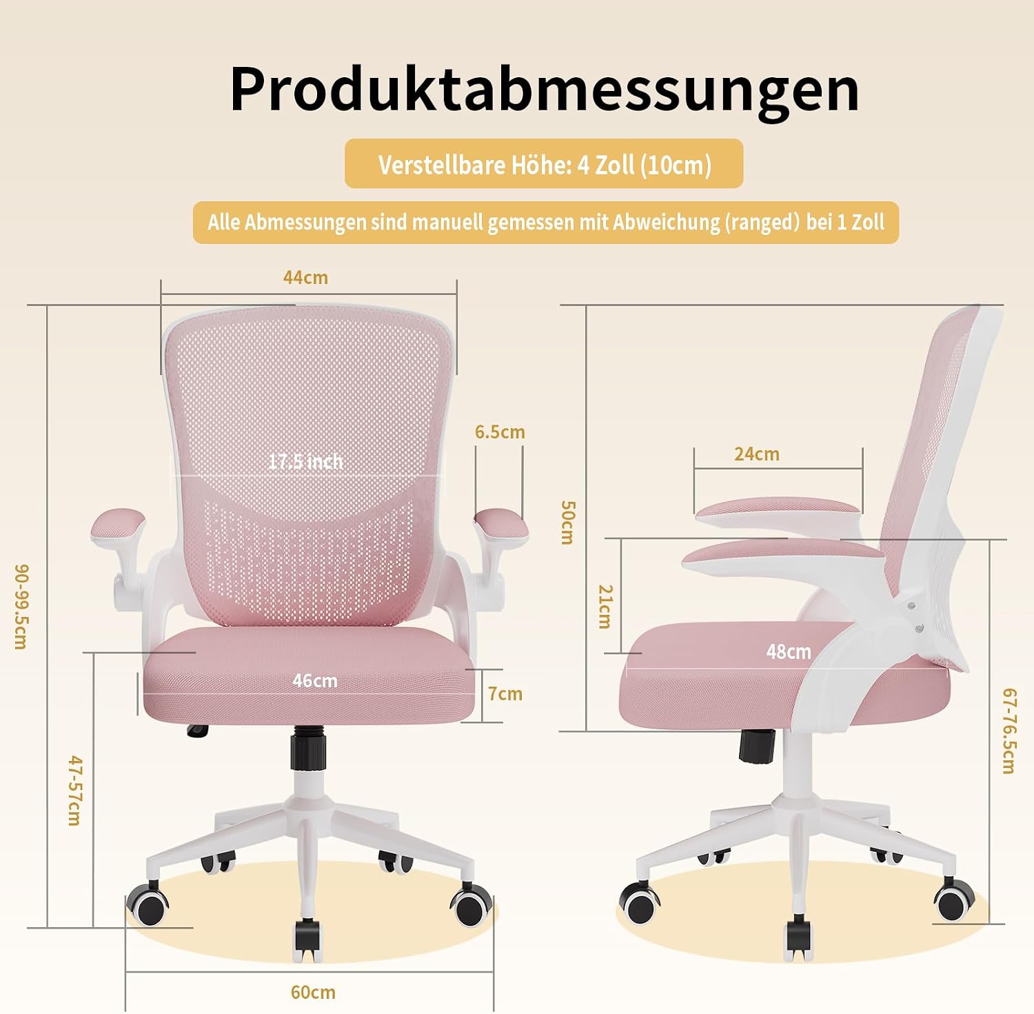 Detalle 2 de naspaluro Ergonomischer Bürostuhl 110 kg