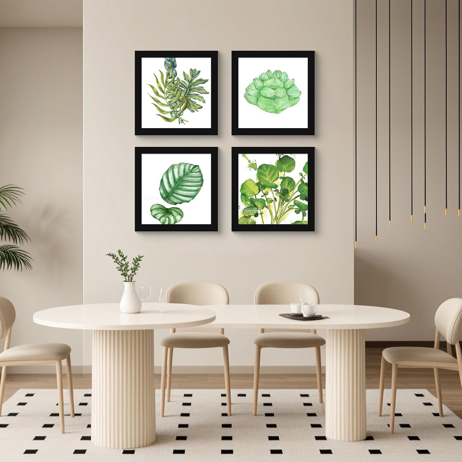 Detalle de SESEAT 12x12 Picture Frames, Black MDF Set of 6 with Plexiglass Covers