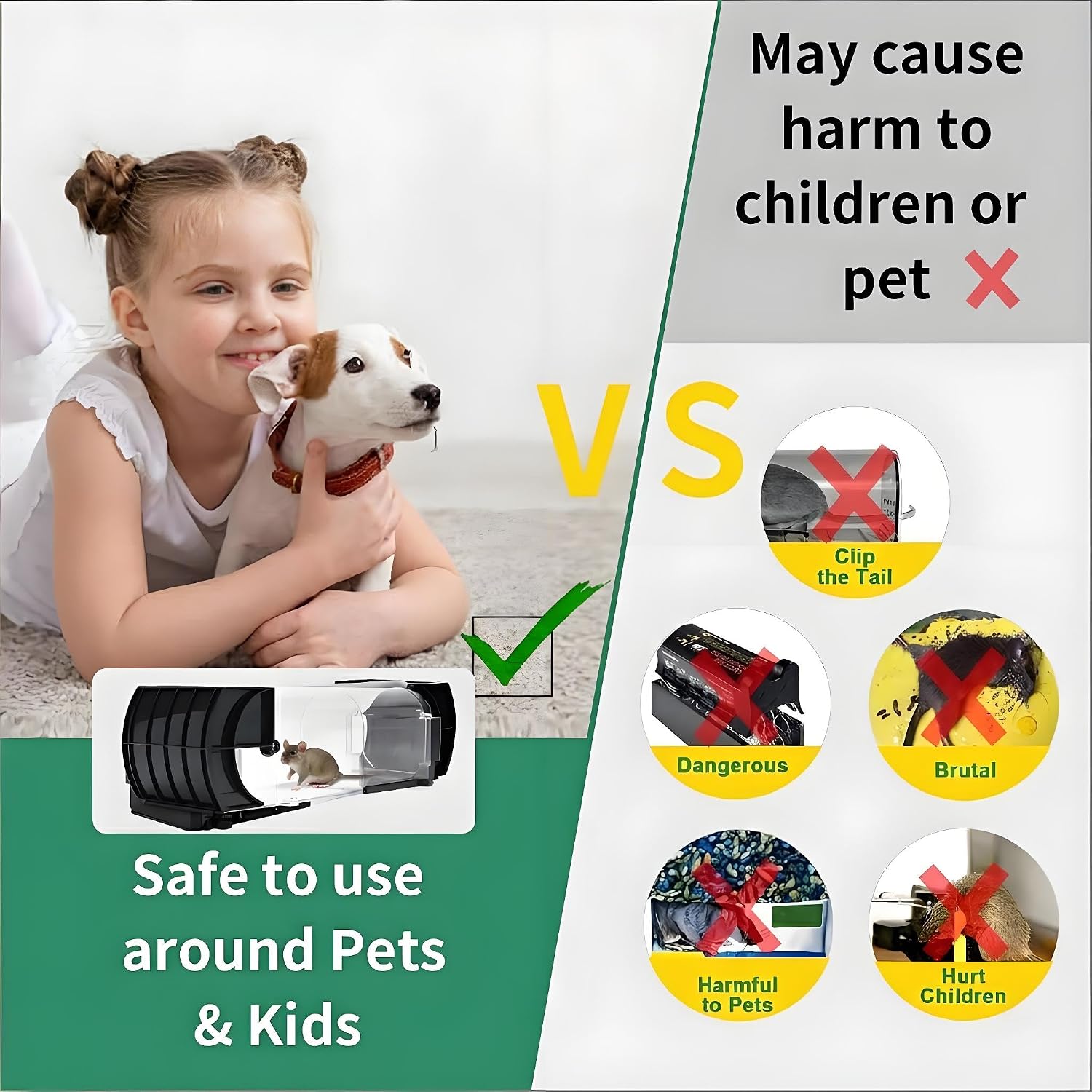 Detalle 2 de Humane Mouse Traps 4 Pack — live catch mouse traps 🐭