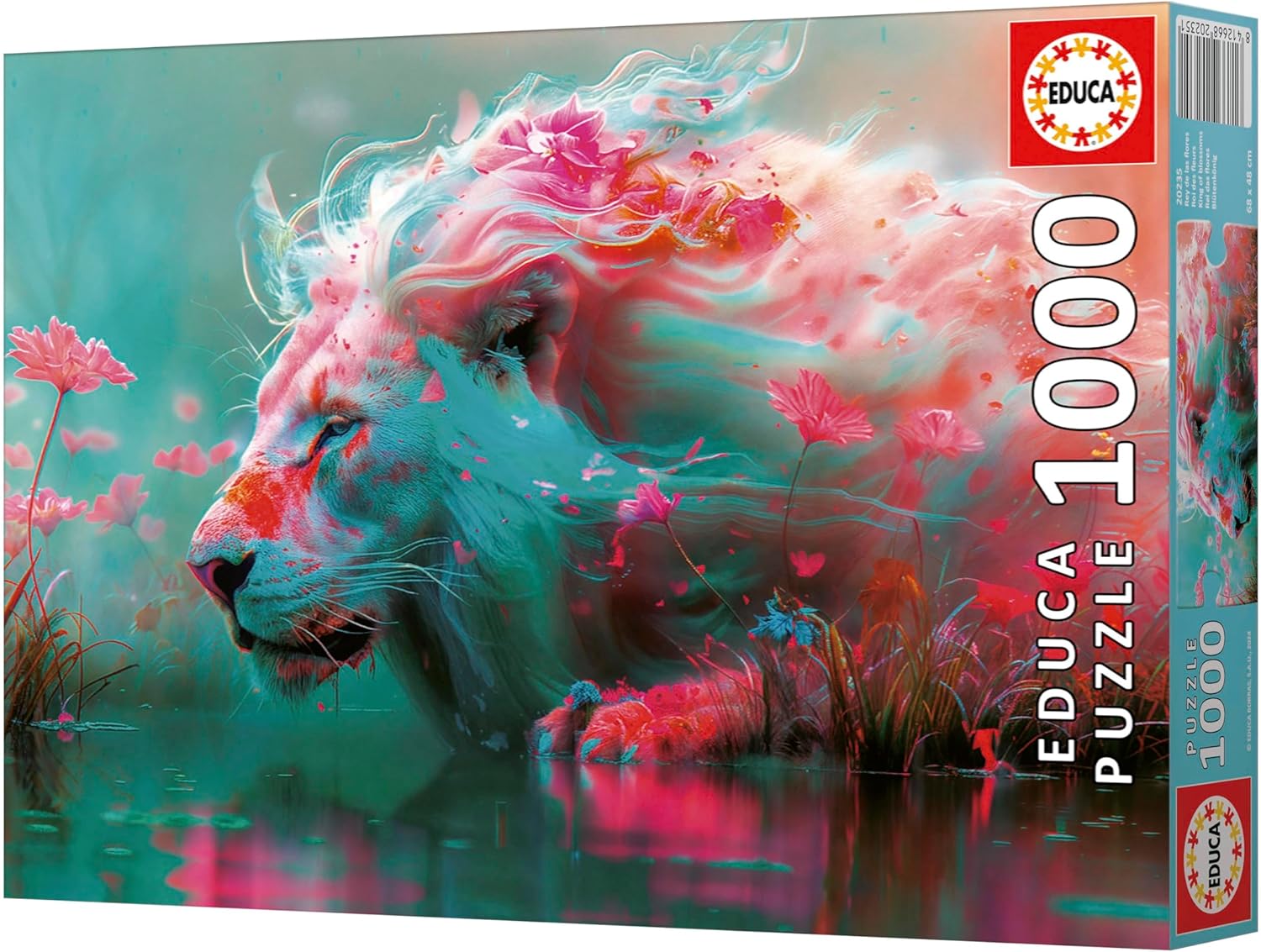 Thumbnail 4 de Puzzle Educa 1000 pièces pour adultes Roi des Fleurs (68 x 48 cm) – dès 14 ans
