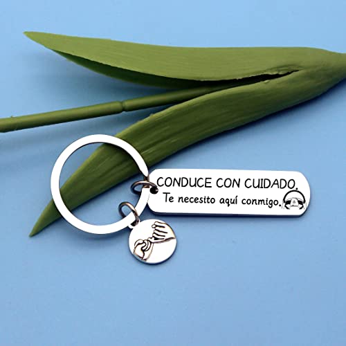 Detalle 2 de LKJHGF Llavero Te Necesito a mi Lado acero inoxidable 🔑