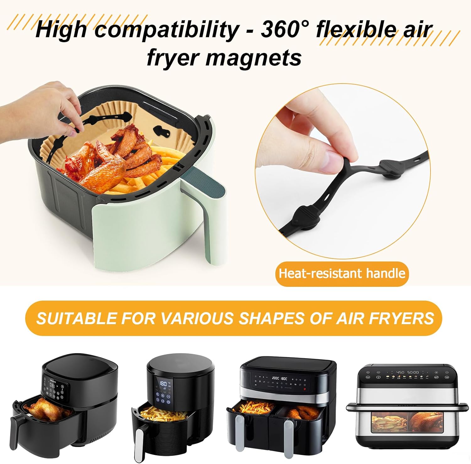 Detalle 2 de Jukibole Magnete für Airfryer 6er