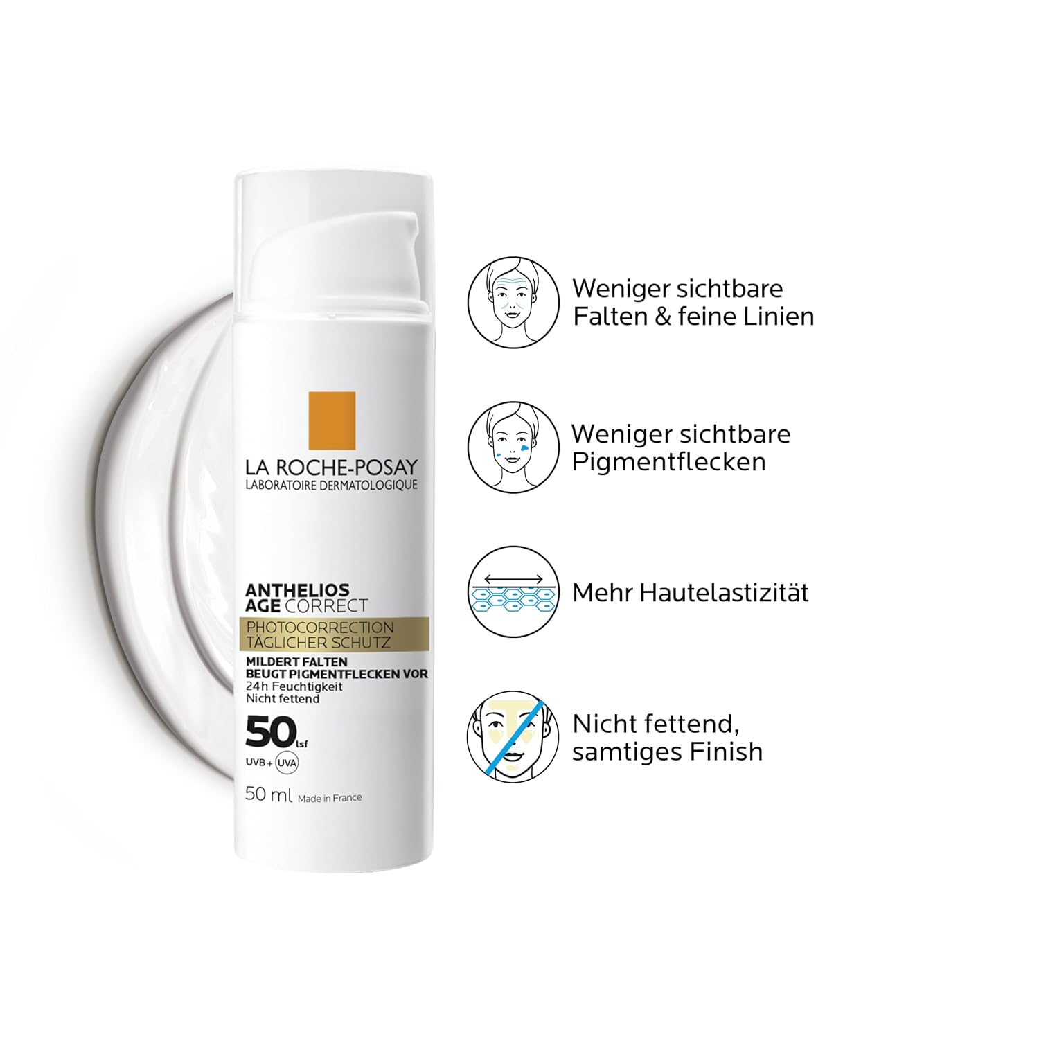 Detalle de Anthelios Age Correct Tagescreme LSF50, 50 ml