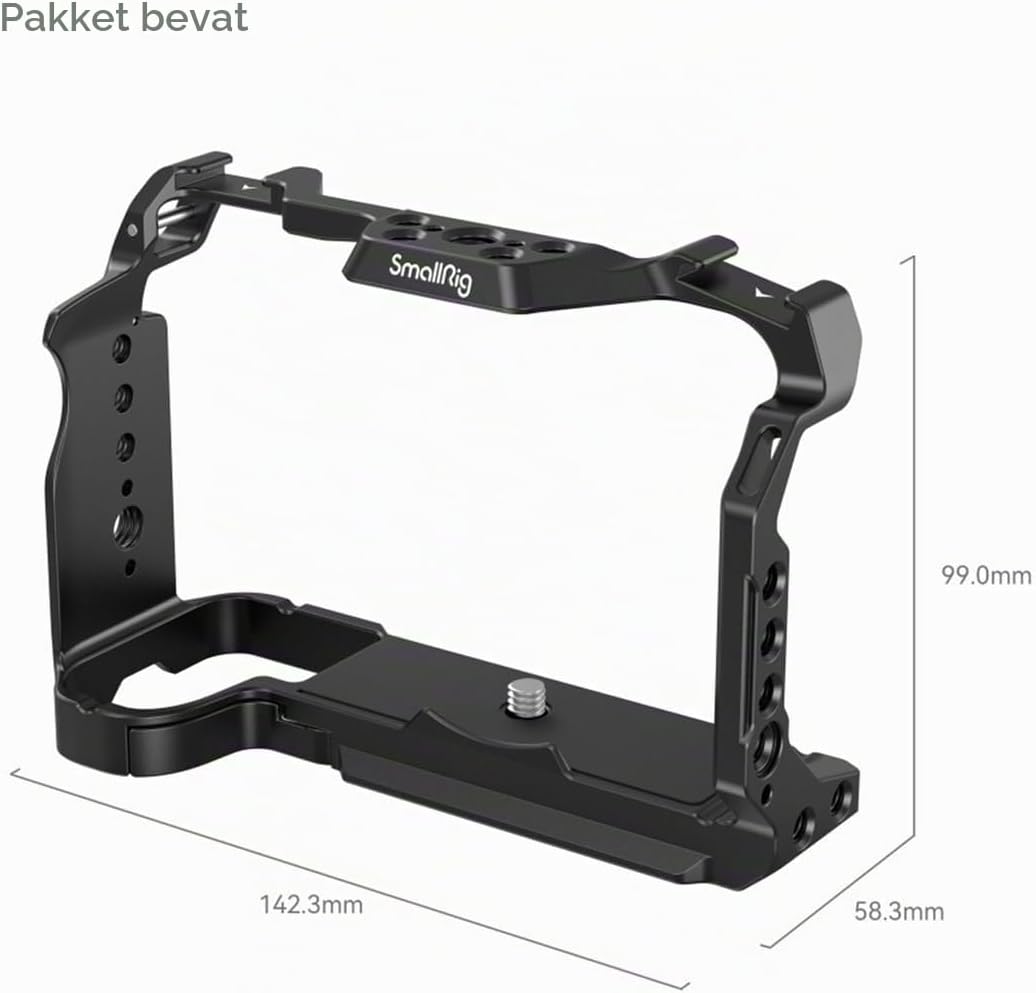 Detalle de SMALLRIG 4230 camerakooi voor FUJIFILM X-S20 met Arca-Swiss-plaat