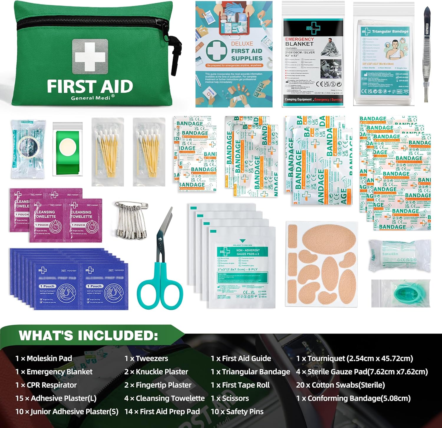 Detalle 2 de General Medi Mini First Aid Kit 92 pieces 🩹