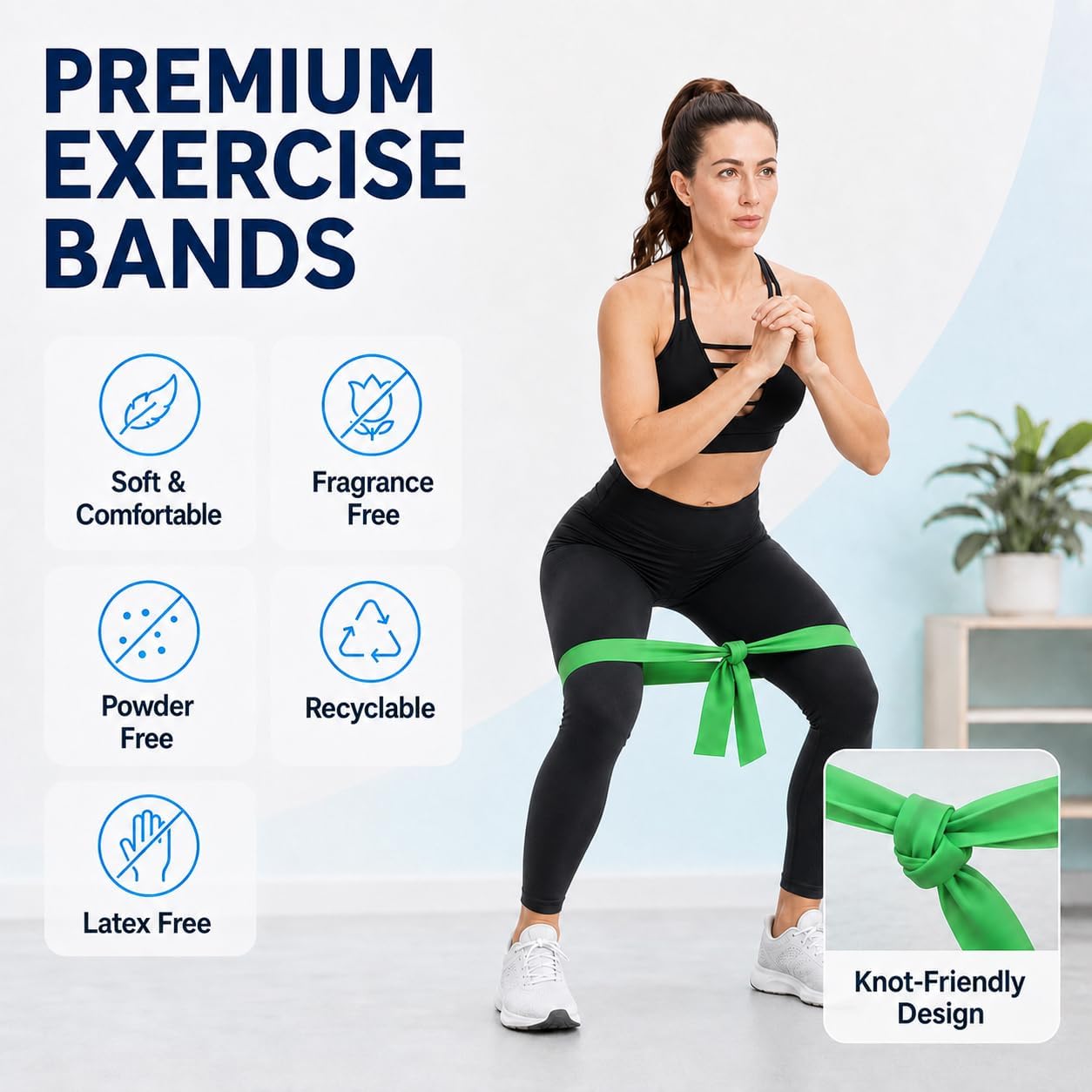 Detalle 2 de Hshbxd Resistance Bands 59 in 🧘♀
