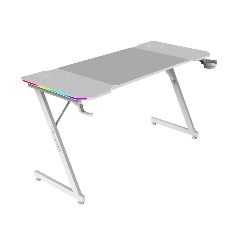 Detalle de Mars Gaming MGD-X140RGB: Mesa Ergonómica ARGB 140x60 cm con mando y alfombrilla XXL