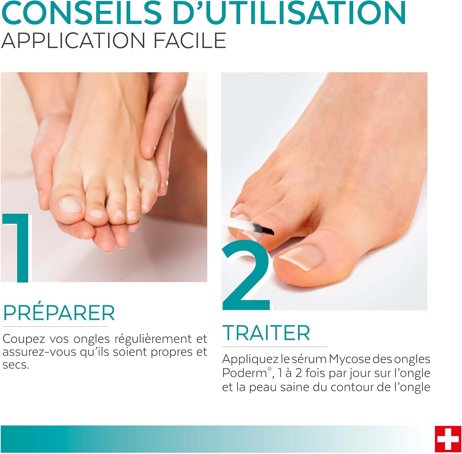 Thumbnail 4 de PODERM Mycose Ongle 2en1 – Soin antifongique et réparateur 2 en 1 pour pieds et mains, Swiss Made