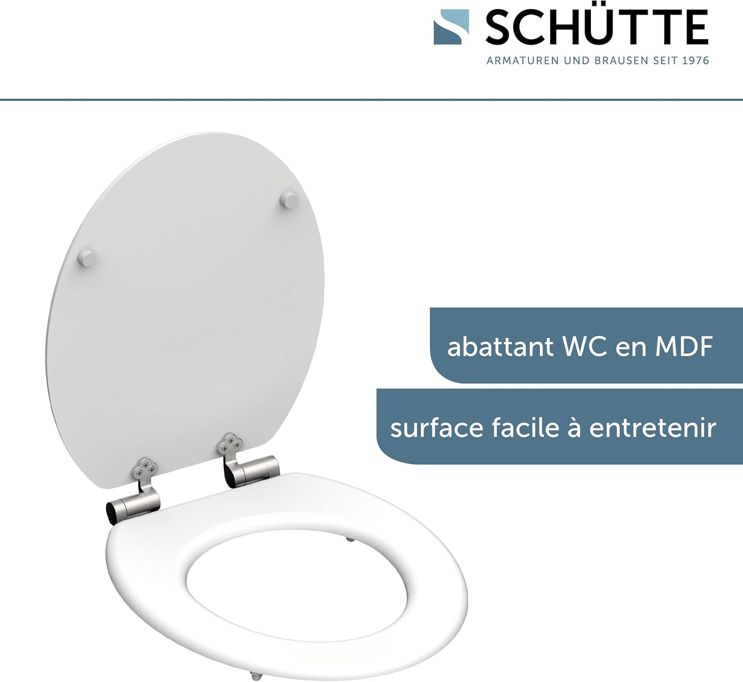 Thumbnail 3 de Schütte 80101 Spirit White Abattant WC – Motif, 375 x 55 x 450 mm