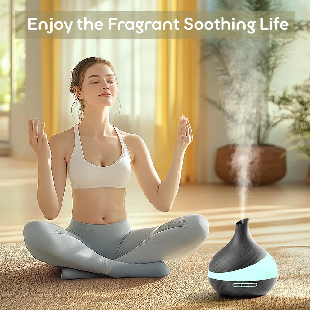 Thumbnail 1 de HJTHJT 500ML Essential Oil Diffuser: Remote-Controlled Aroma Diffuser for Home and Spa