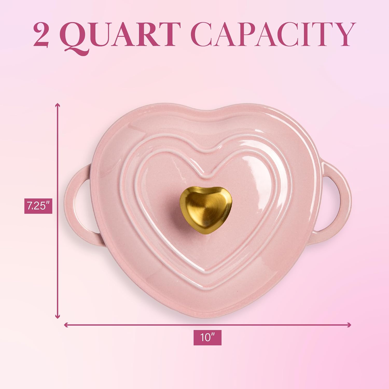 Thumbnail 6 de Paris Hilton Heart-Shaped Dutch Oven 2-Quart