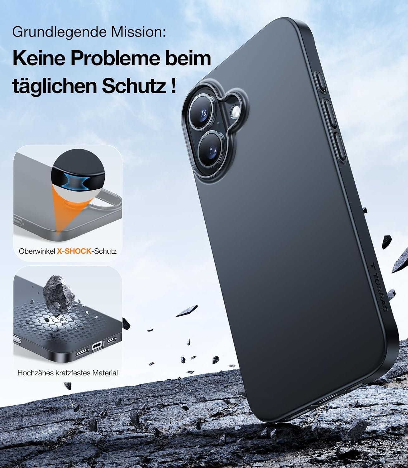 Thumbnail 4 de TORRAS iPhone 16 Hülle für MagSafe schwarz