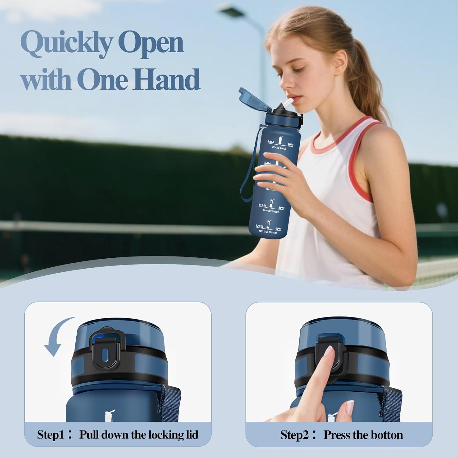 Thumbnail 2 de Motswedi Gourde Sport 1000ml sans BPA