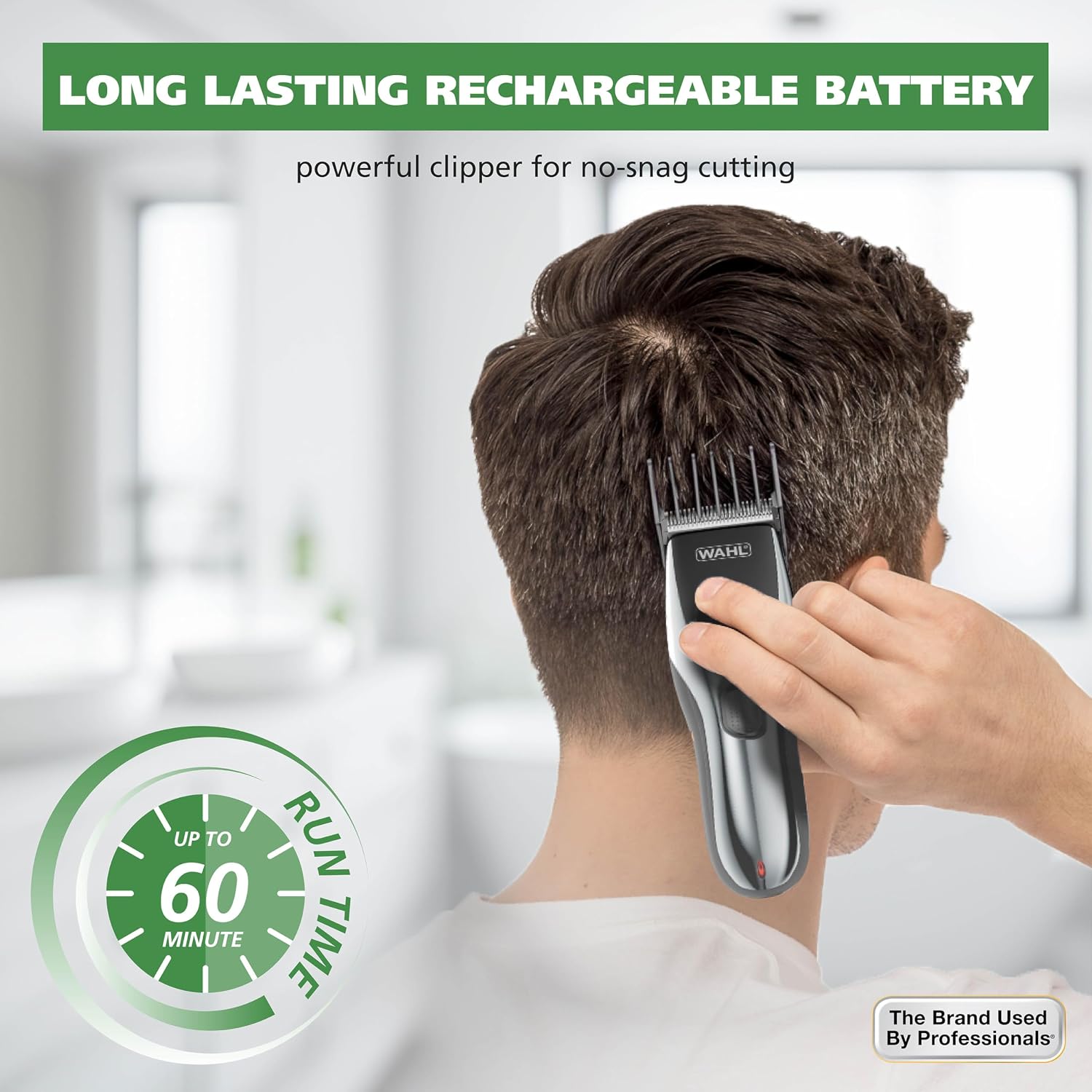 Detalle 1 de Wahl 79434 Rechargeable Hair Clipper Kit, Cord/Cordless, 12 Guards