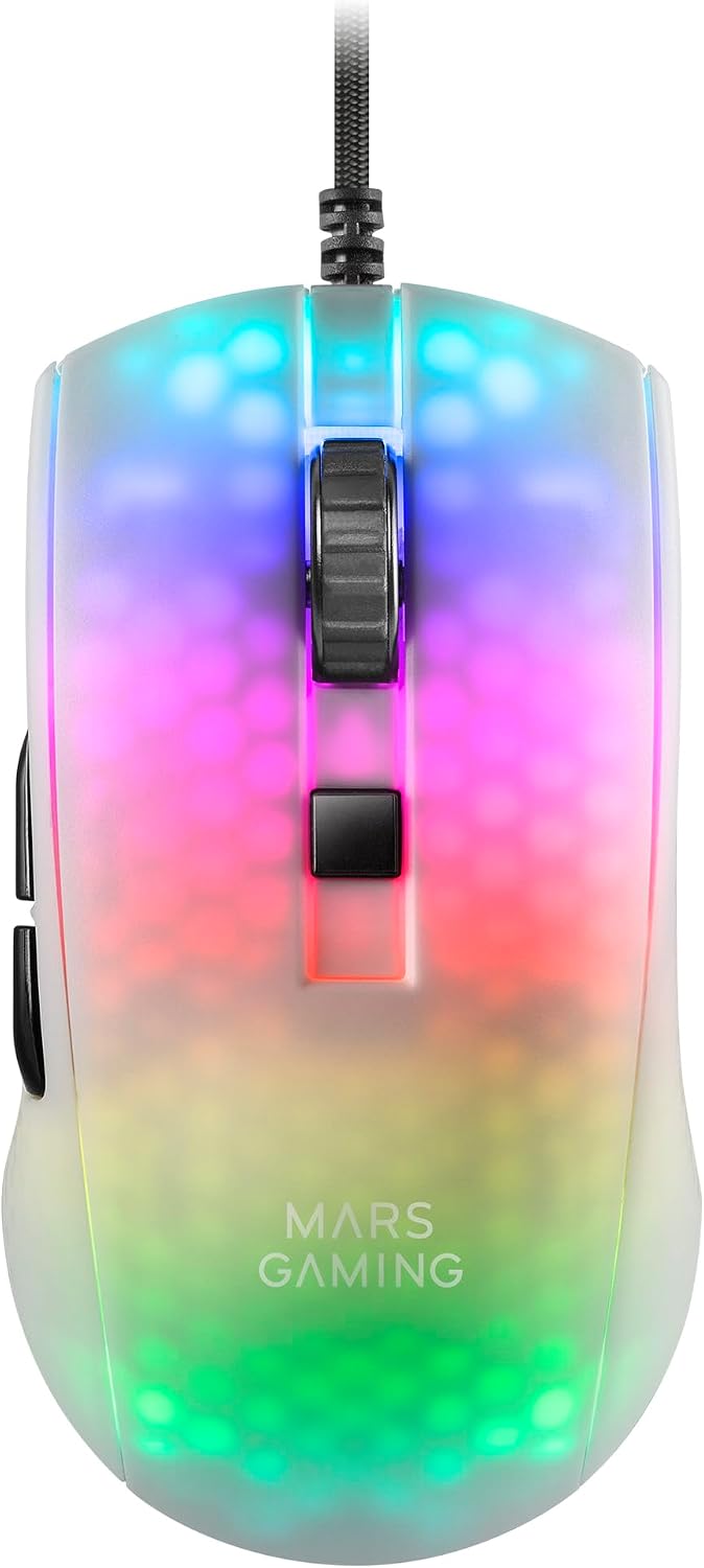 Thumbnail 5 de Mars Gaming MMGLOW spelmus med RGB Chroma-Glow, 12800 DPI och spegelfinish