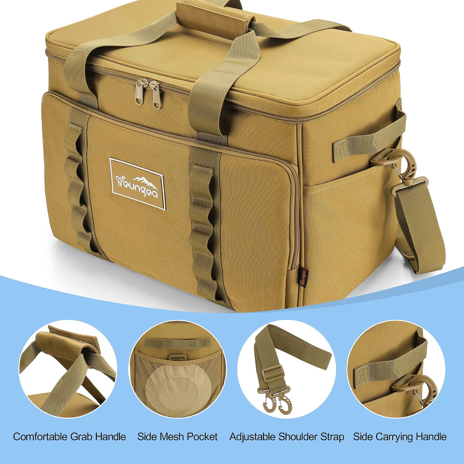 Thumbnail 4 de Youngoa Sac Isotherme 30L – Grand Sac Glacière Pliable et Étanche, 40 x 26 x 31 cm
