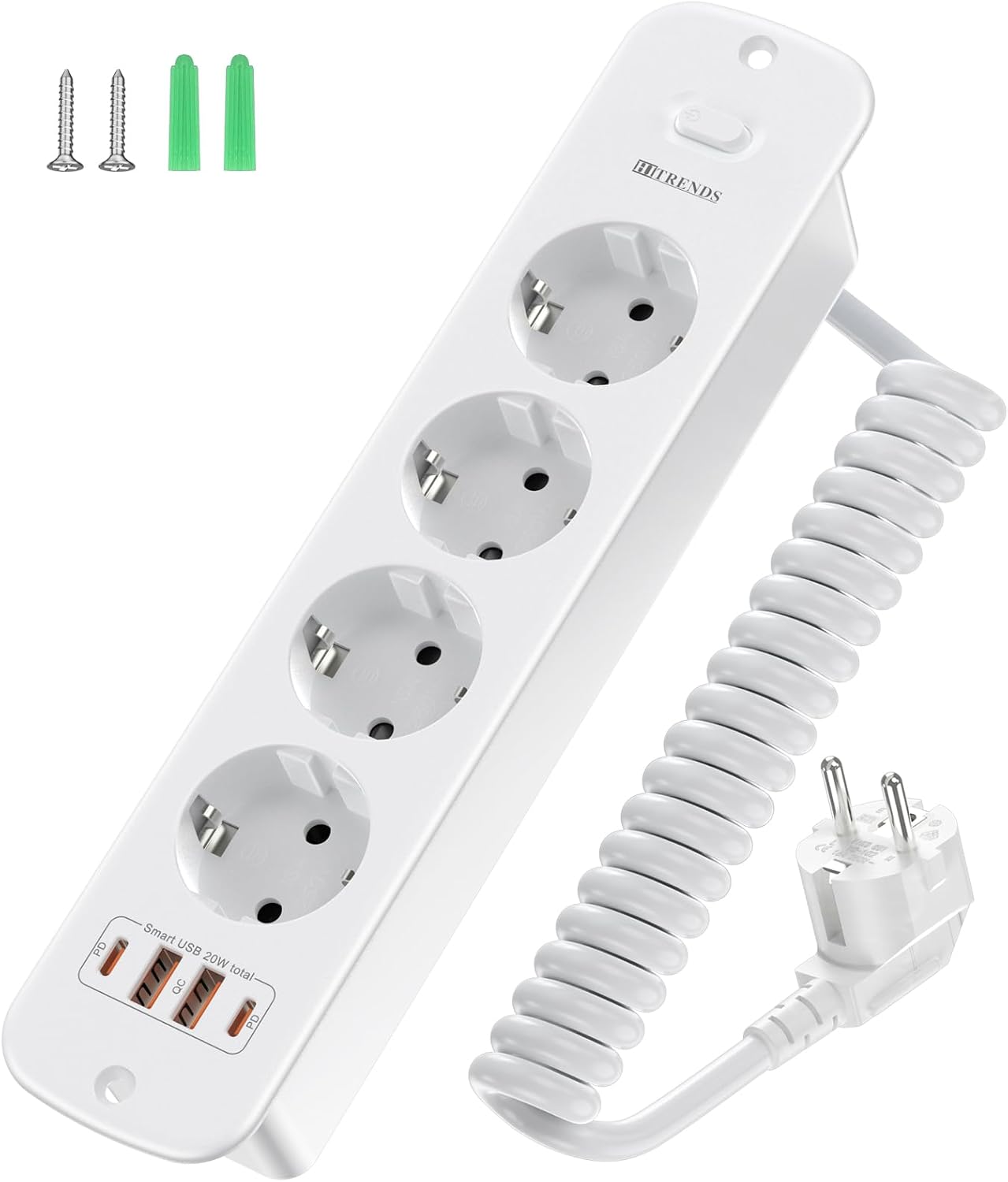 Detalle de Tischsteckdose 4-fach mit USB C