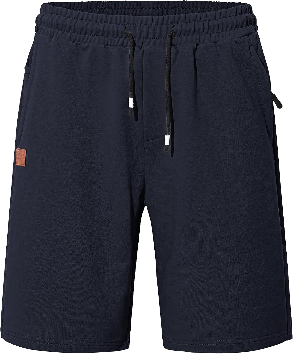 Detalle de TARAINYA Cotone Pantaloncini Uomo Sportivi con Zip e Coulisse – Comfort e Praticità per Running e gym