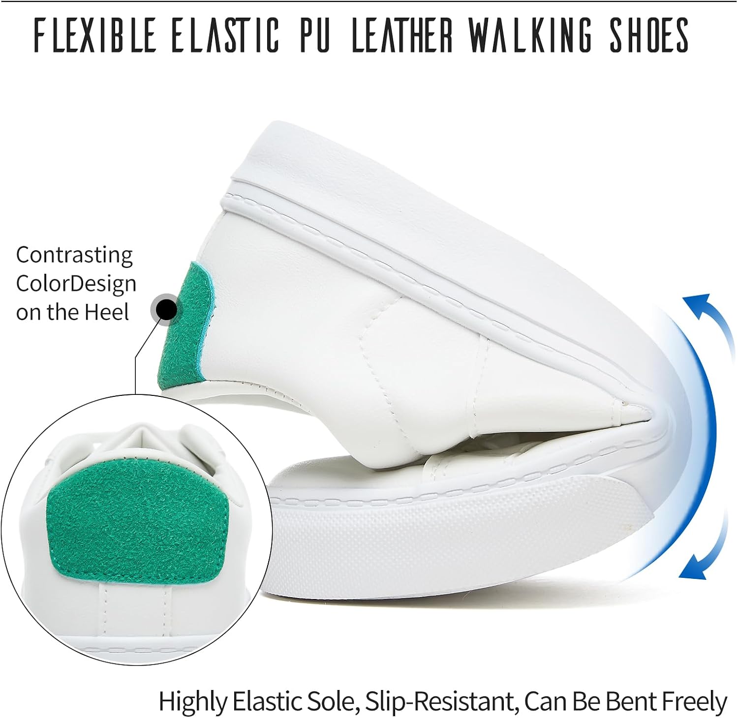 Detalle 1 de Adokoo Women's Sneakers in PU Leather