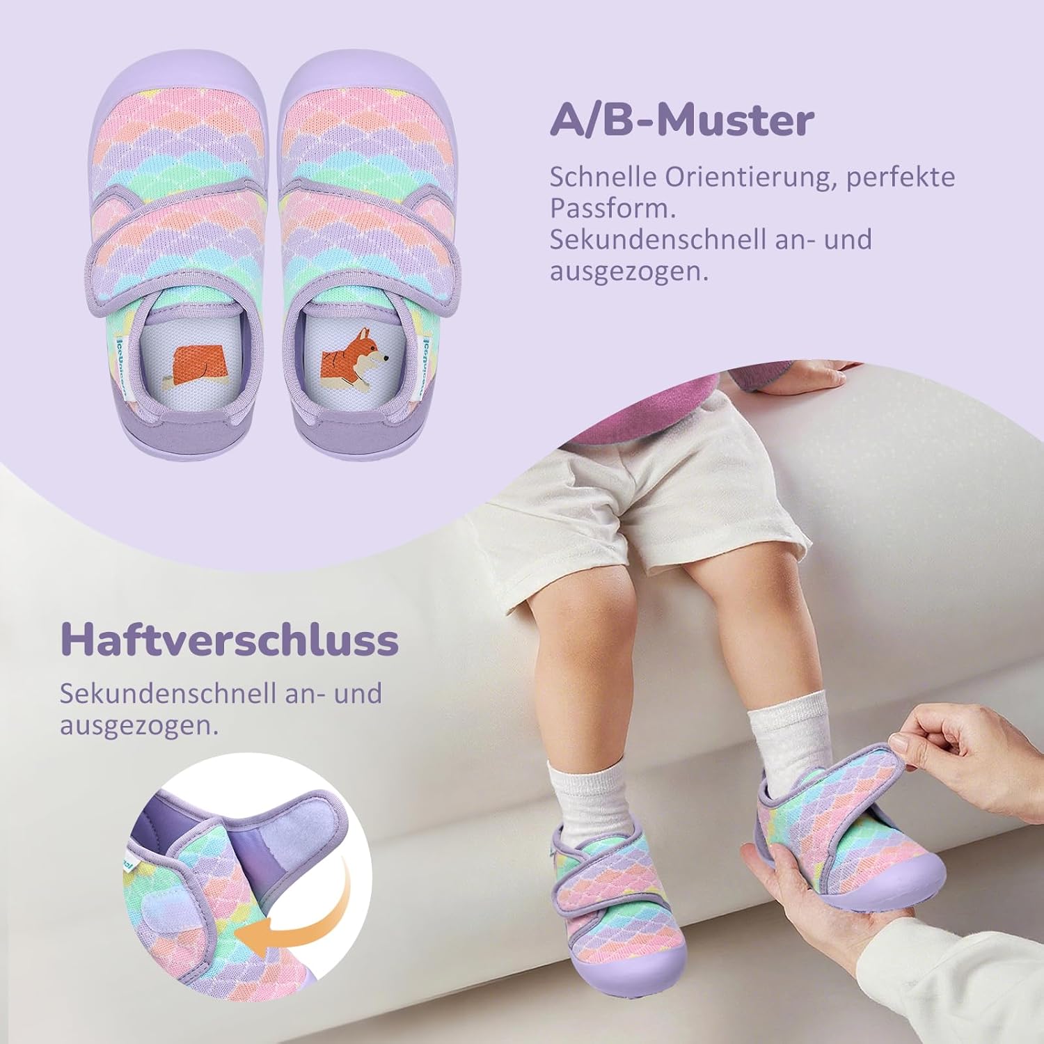 Thumbnail 6 de IceUnicorn Hausschuhe Kinder Barfußschuhe – atmungsaktiv, rutschfest und bequem