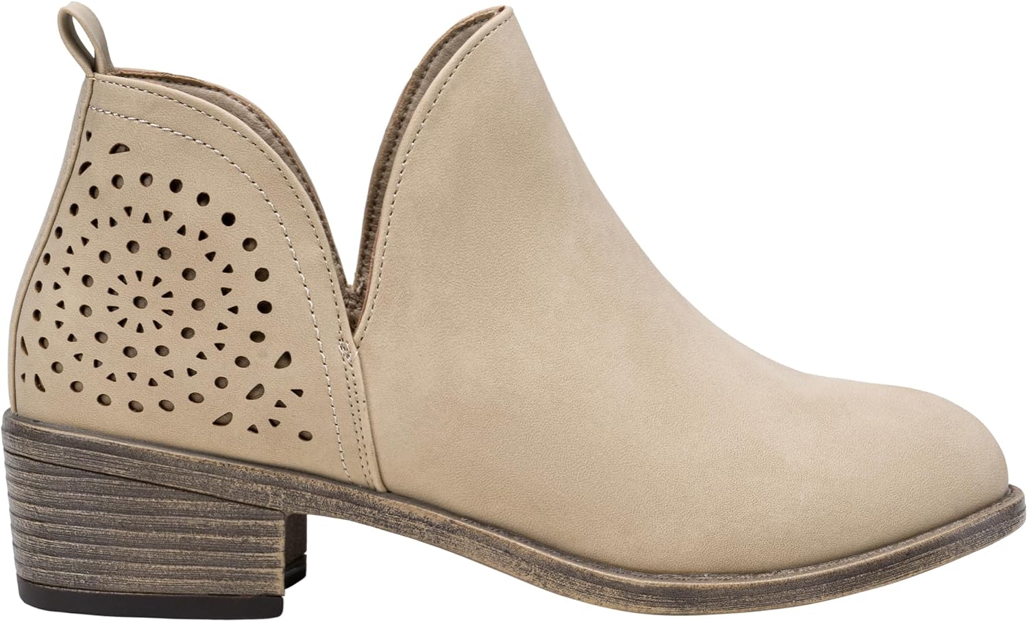 Detalle de Vepose 27751302889516 Women's Western Ankle Boots, Extra-Wide Fit, Memory Foam
