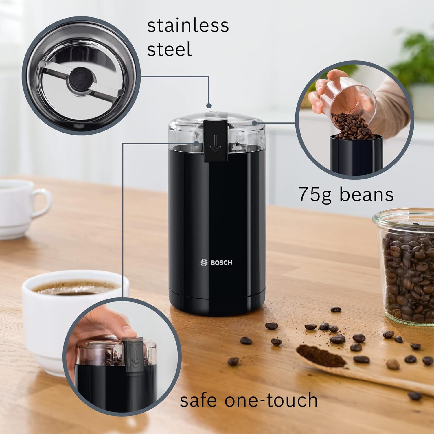 Thumbnail 2 de Bosch Coffee Electric Grinder MKM6003NGB review: compact, safe and versatile