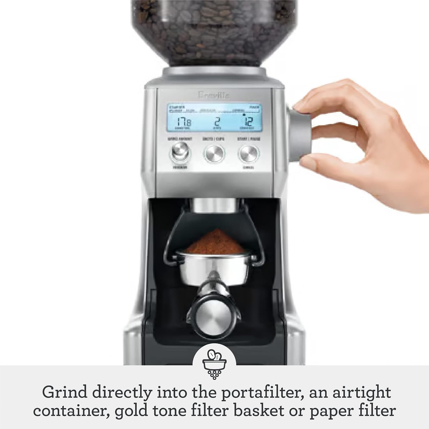 Detalle 2 de Breville Conical Burr Coffee Grinder, 60 Settings