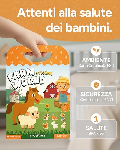 Detalle 2 de mycustomy libri di adesivi riutilizzabili 120 adesivi