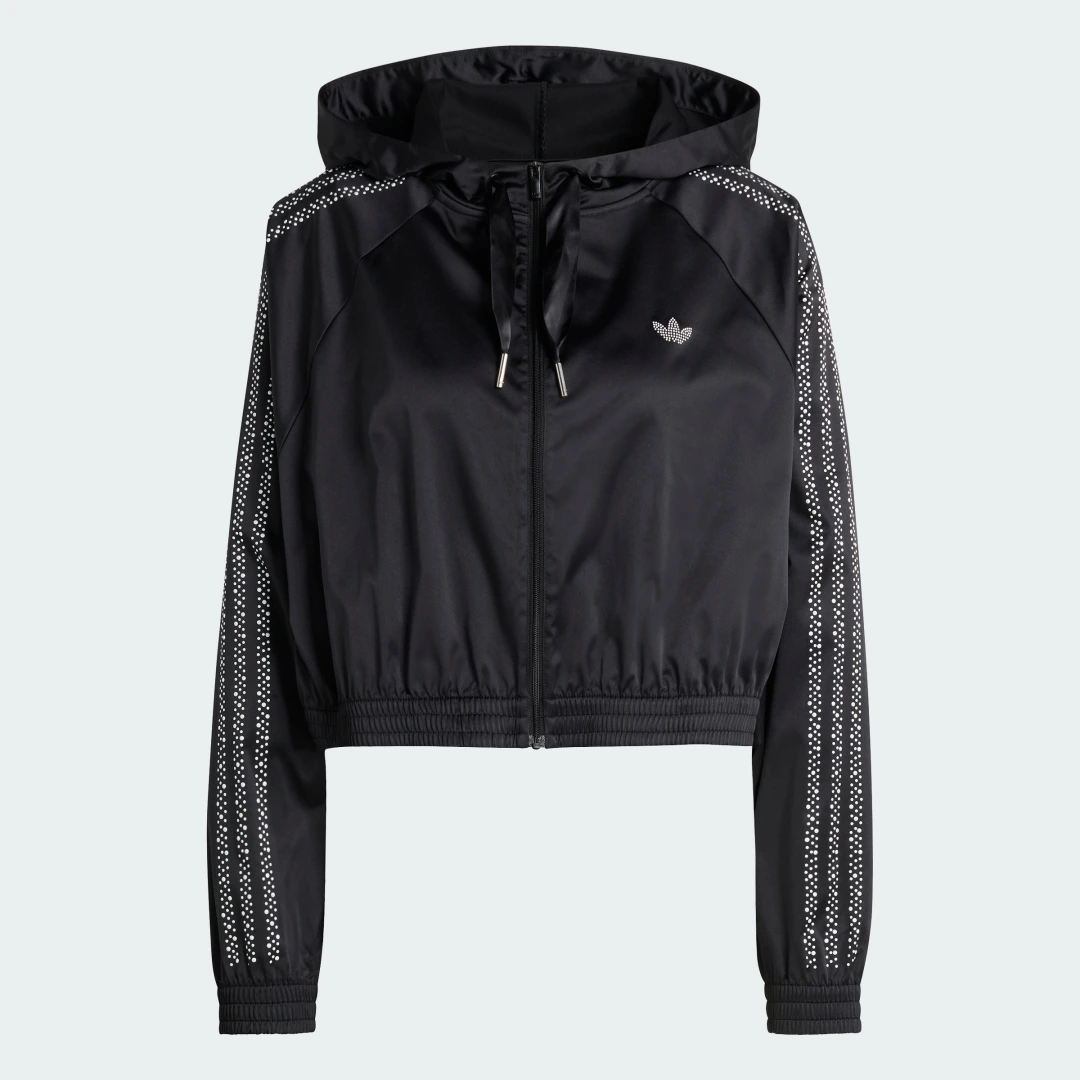 Detalle de SUDADERA CON CAPUCHA PEARL CROPPED ZIP de Adidas