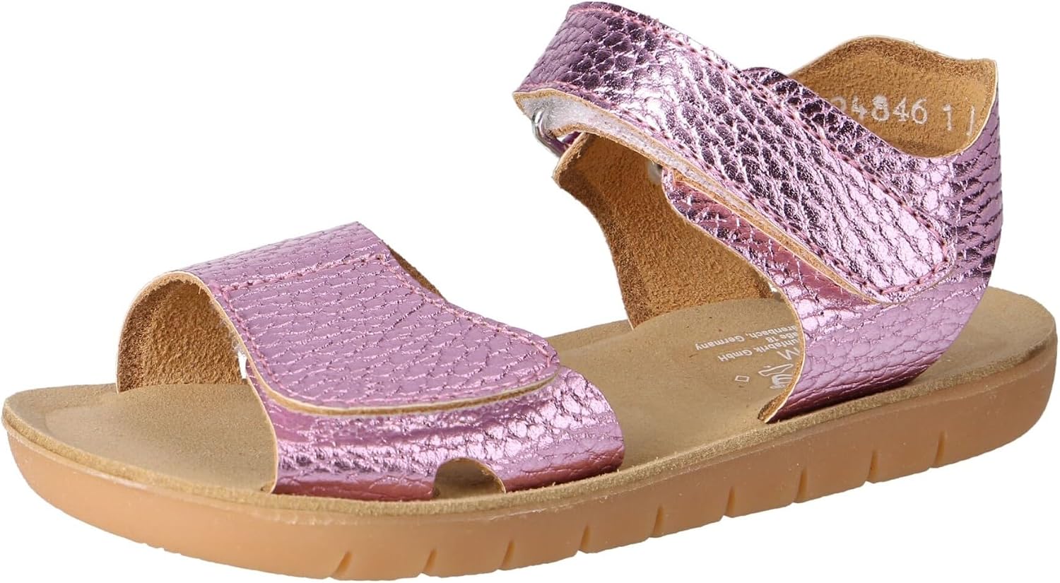 Detalle 1 de DMLNG Mädchen SwantjeFlache Sandale – klassische Kindersandale aus Leder