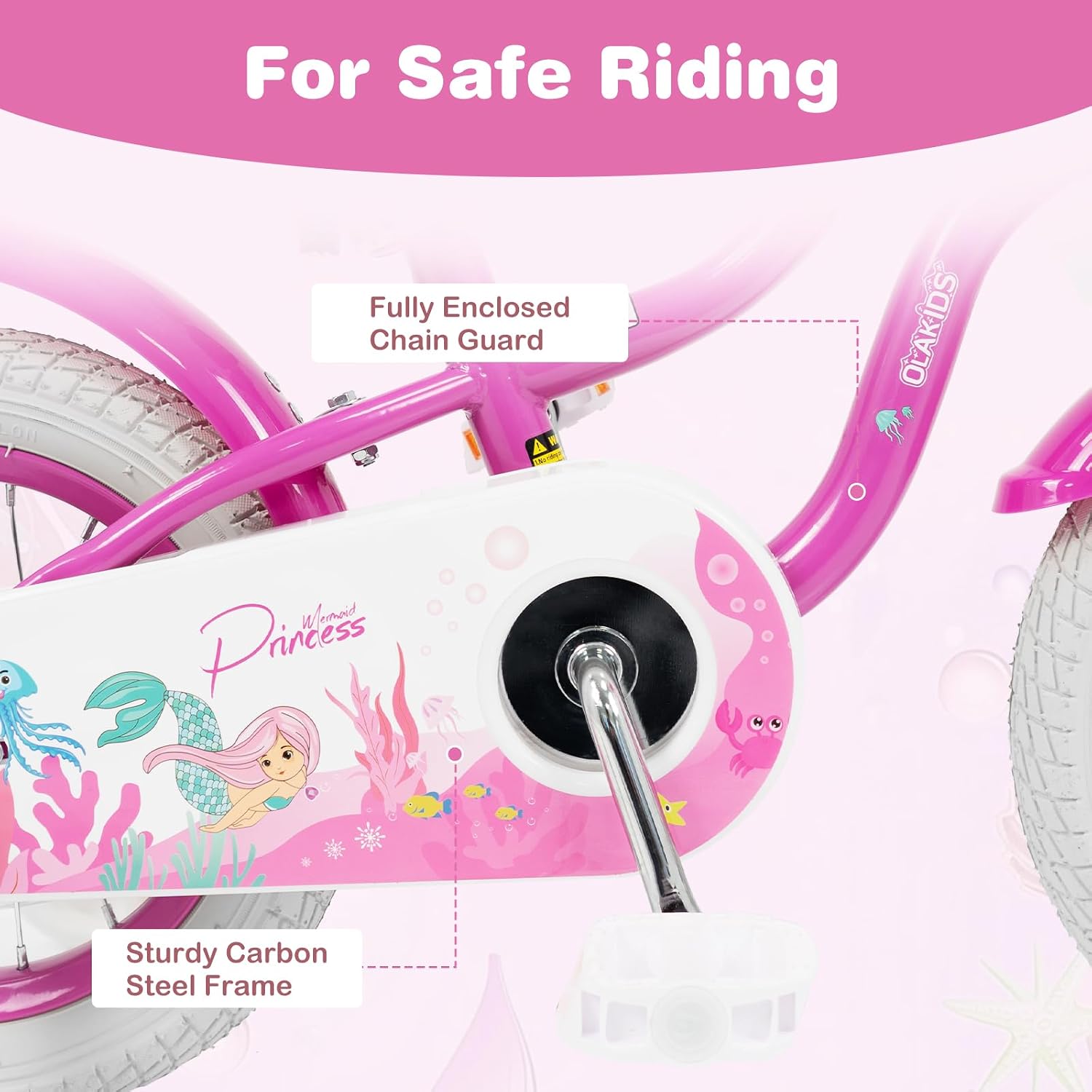 Detalle 1 de Olakids Girls' Bike, Steel Frame