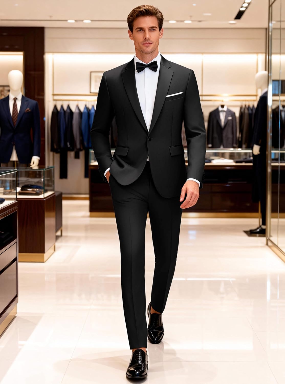 Thumbnail 3 de WULFUL Men’s Slim Fit Suit Set, 2 Piece