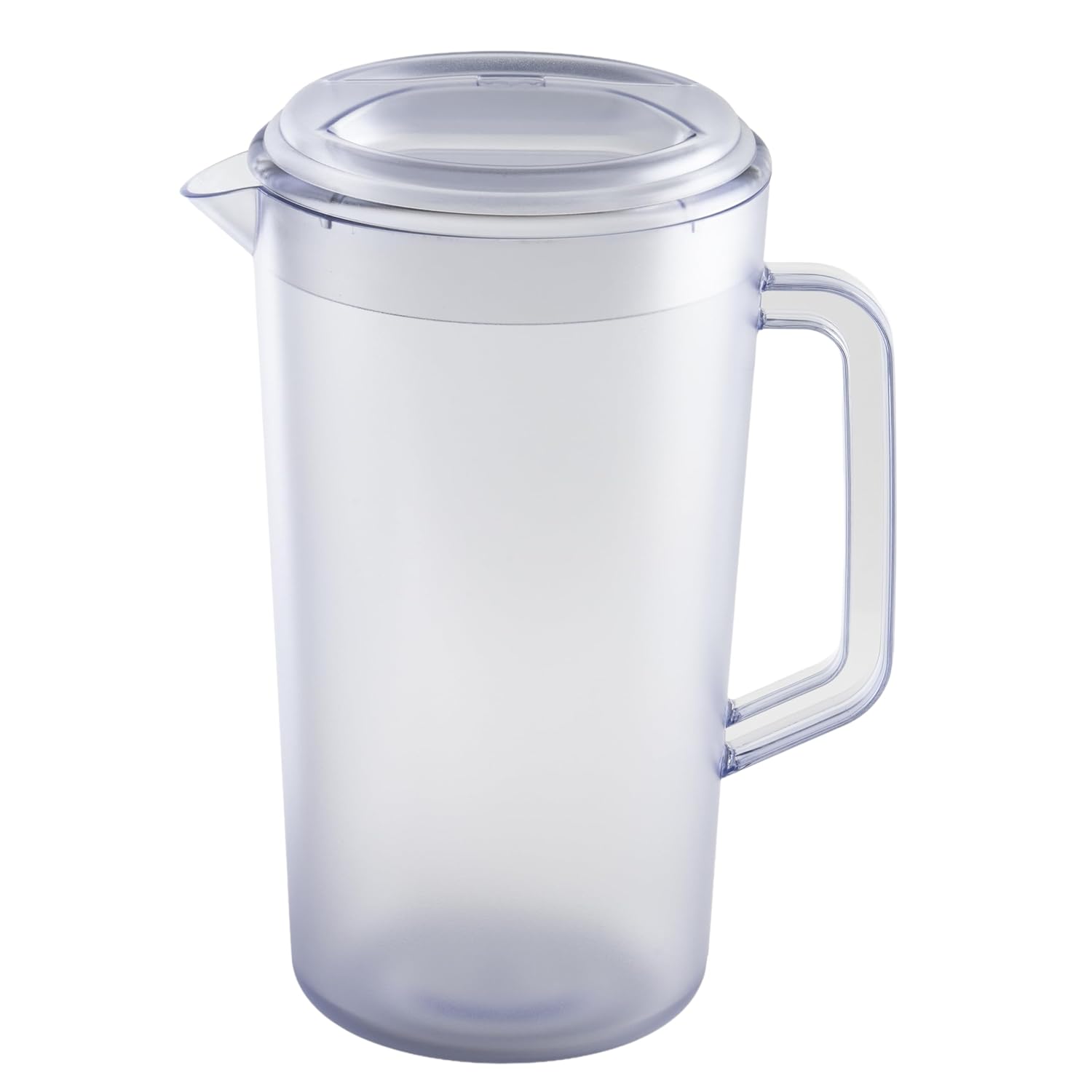 Detalle de G.E.T. Heavy-Duty 1 Gallon Plastic Pitcher with Lid (Clear, BPA Free)